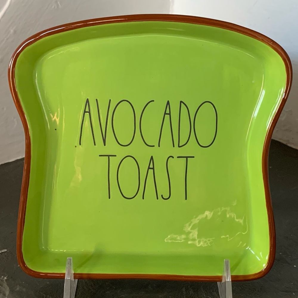 Rae Dunn AVOCADO TOAST Plate